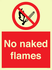 No naked flames